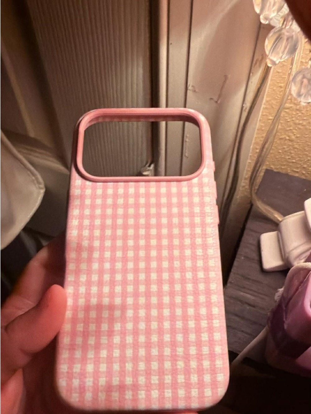 Target Pink Gingham Phone Case - Picture 5 of 5